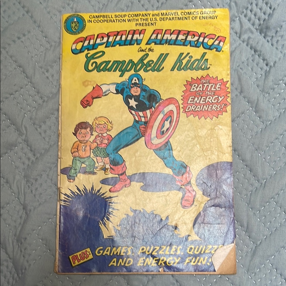 Vintage Captain America and the Campbell Kids Comic Book